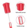 3Pcs Sponge Bottle Brushes with Adjustable Long Handle, Soft Dishwashing Foam Cleaning Brushes for Cups Mugs Kettles