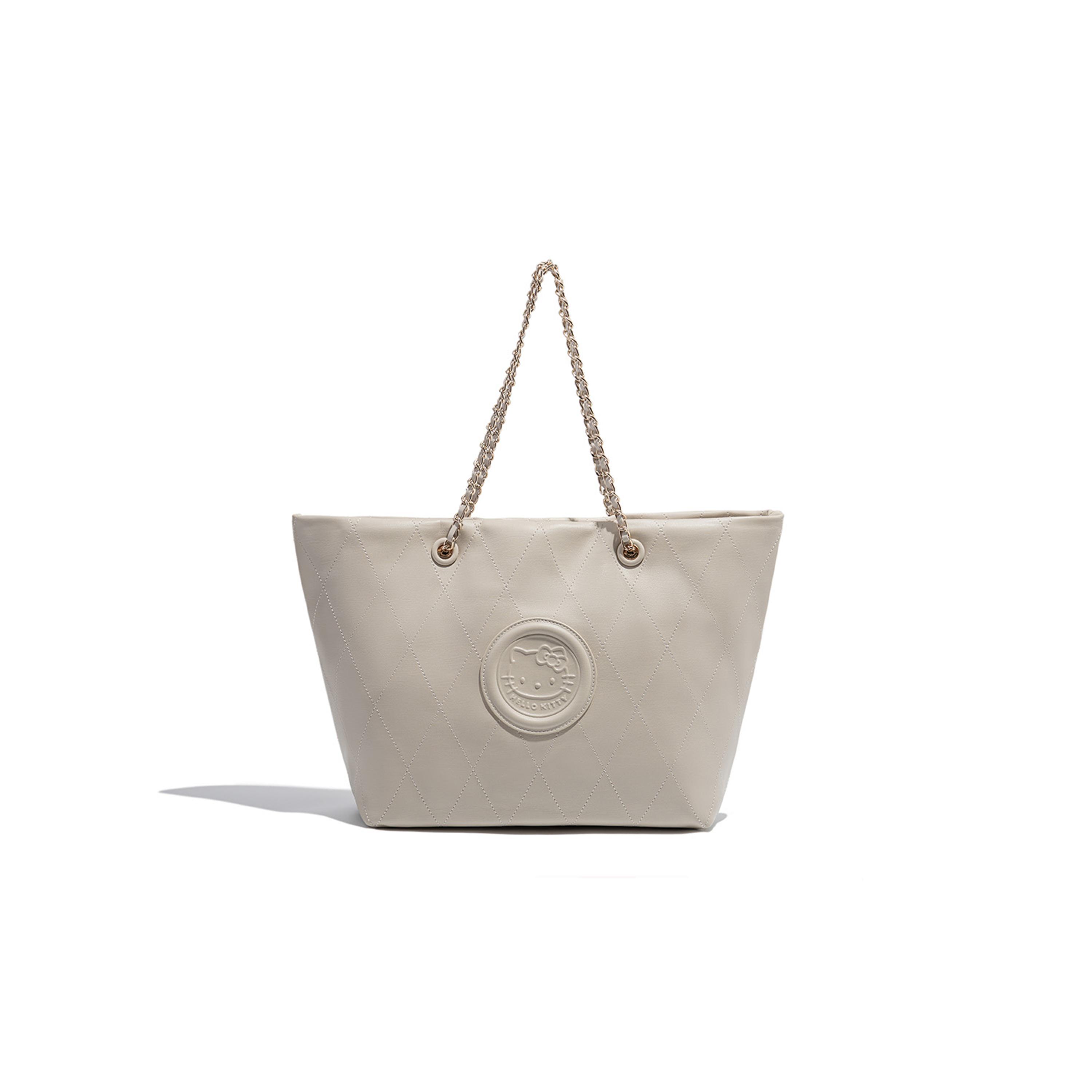 

Новая сумка через плечо HelloKitty Hello Kitty из ПУ, сумка-тоут, сумочка, большая женская сумка-тоут черного, экрю, коричневого цвета SHHF41444 30.0*13.0*25.9CM