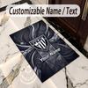 Crystal Velvet Rug Athletic Bilbao FC Print Custom Name Text Floor Mat Home Decor