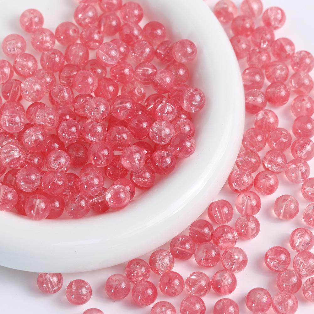 Yori 60 Piecess 10mm Dual Color Glass Loose Beads for Handmade DIY Bracelet Necklace Jewelry Making Supplies Decorative Beads