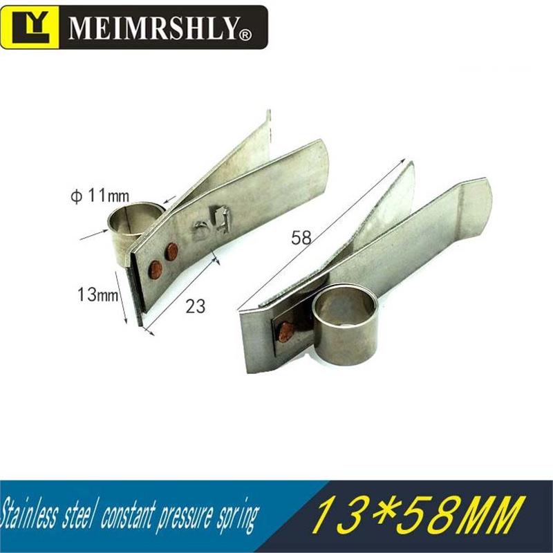 Stainless Steel Constant Force Spring Clip for YZR Generator Carbon Brush Holder, 25x32mm