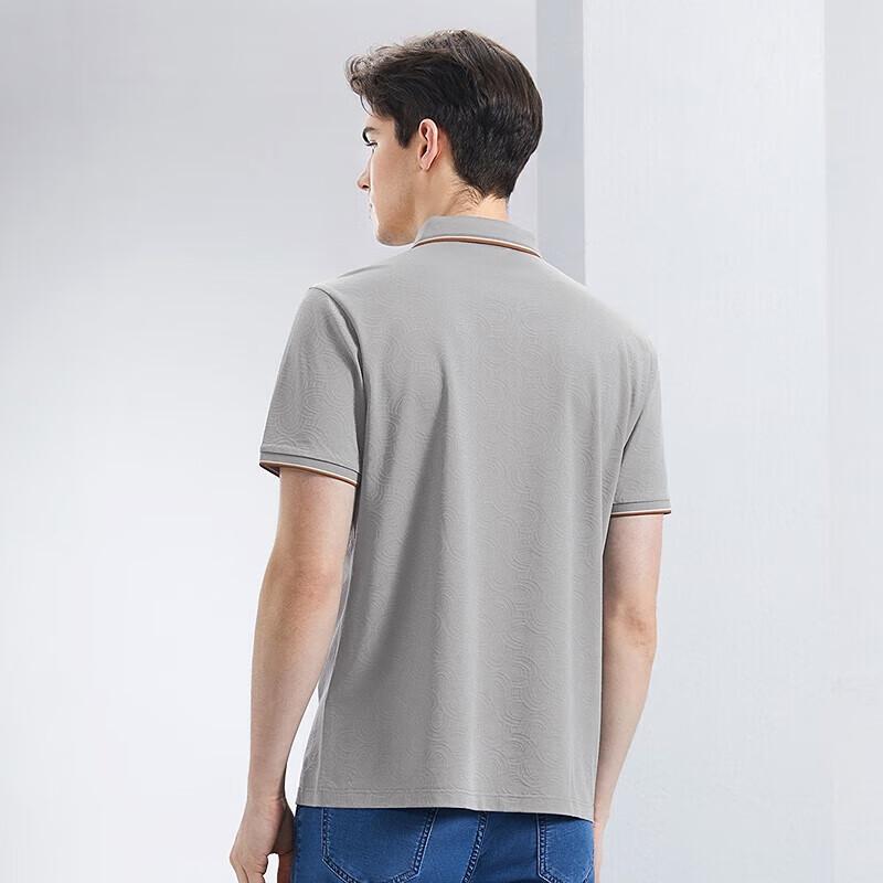 Seven Brand Men s Summer Jacquard Linen Blend Polo Shirt 4XL