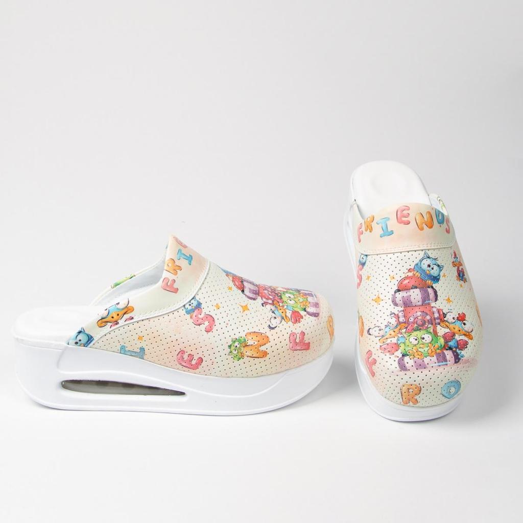 Ortopedické dámské zdravotní dřeváky - protiskluzové, pohodlné