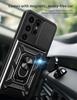 Armor Schokbestendige Hoes Voor Samsung Galaxy S24 UITRA Auto Magnetische Houder Ring Stand Camera Beschermer Galaxy S24 UItra Cover