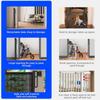 Retractable Pet Gate Safety Kids Pet Mesh Isolation Net No-Drill Cat Baffle Indoor Mesh Fence For Deck Kitchen Porch Fireplace