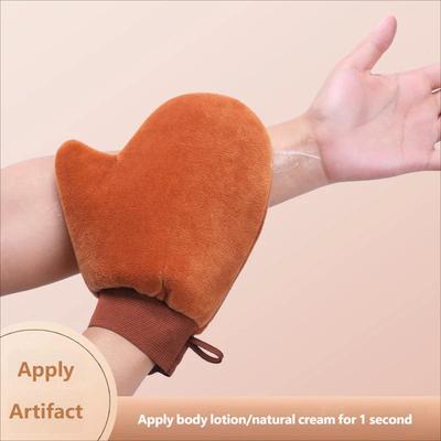 Body Lotion Gloves Beauty Black Oil Quick Application Tool Sunscreen Essential Oil Application Tool Massage Flocking Tool