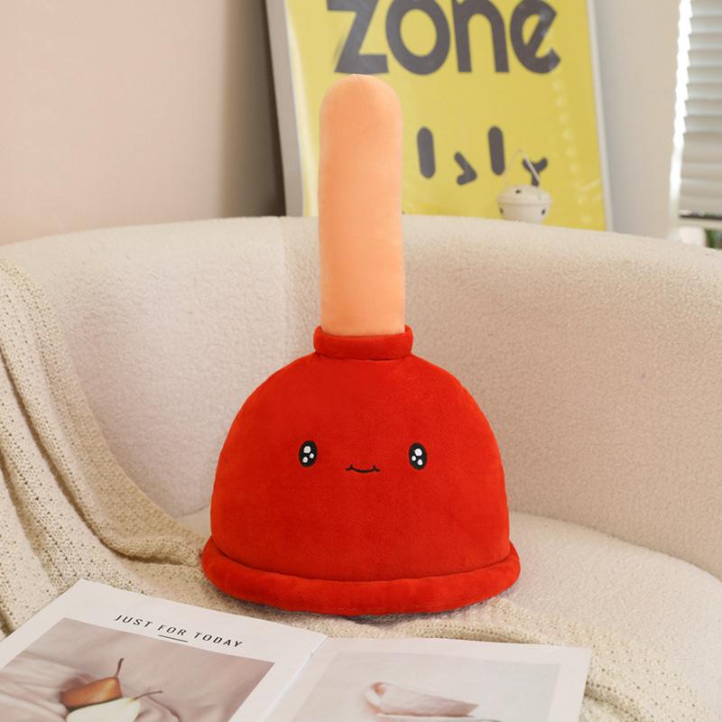 

Креативная Забавная Туалетная Кукла-Дергалка Плюшевая Игрушка Домашняя Подушка Мальчикам Прикольная Тряпичная Кукла Подарок на День Рождения 45*30cm（0.3kg） красный