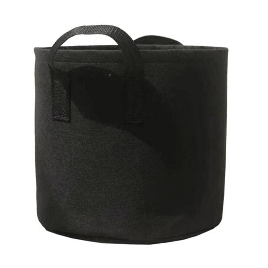 5 галлонов Мешок для выращивания Нетканый материал Посадочный мешок с ручками Дышащий Сад чёрный