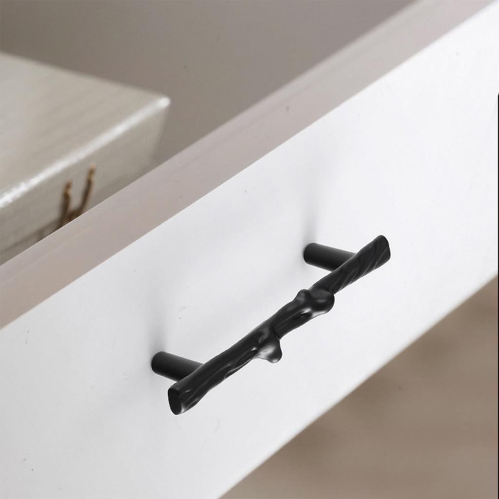 Tree trunk classical Chinese black branch handle personality modern simple creative cabinet wardrobe door handle retro
