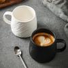 Keramiktasse mit einfarbigem Steinmuster und großer Kapazität, Getränketasse, Kaffeetasse, Milchtasse, Paartassen für den Haushalt, Teetassen, Wassertassen