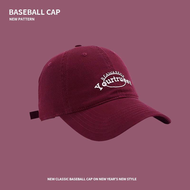 

Tide brand retro washed letter embroidered baseball cap men s outdoor leisure four seasons soft top cap Adjustable (55-60)