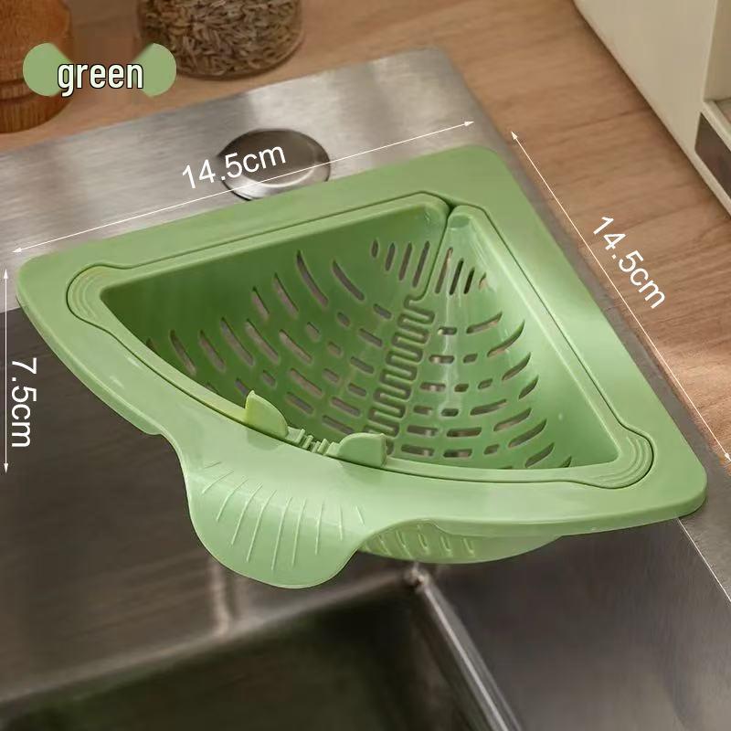 

Magnetic Hanging Sink Drain Basket - Kitchen Cleaning Storage Rack for Food Residue & Leftovers 14.5*7.5 cm зелений