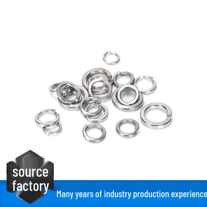 304 Stainless Steel Split Spring Washer M3-M30 - American Standard GB93 Metal Spacer Washer