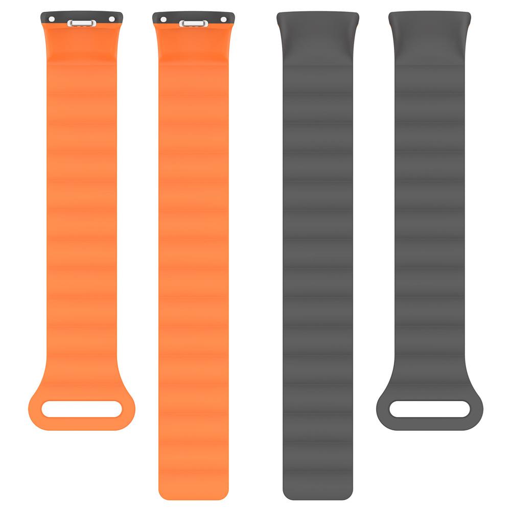 Magnetický silikonový řemínek pro Xiaomi mi band 8 Náhradní řemínek Sportovní náramek Pro Mi band 8 Řemínek Náramek Dvoubarevný řemínek
