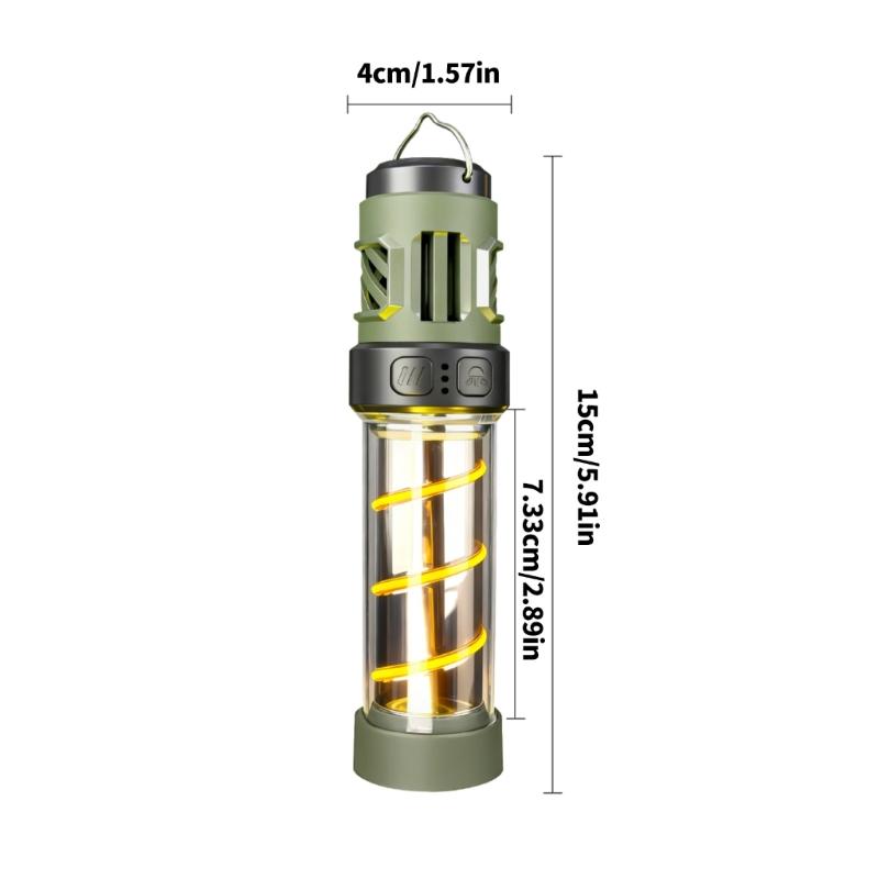 Plastic 5 Setting Camping Lamp with Adjustable Brightness Easy to Operate for Night Walks Campgrounds Home Power Outages