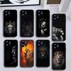 Cool King Lion Fashion Pattern Design Phone Case For iPhone17,16,15,14,13,12,11 Plus,Pro Max,Soft Black Cover