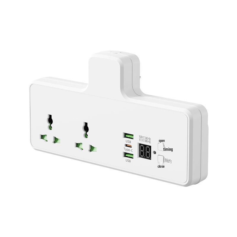 International Smart Timer Socket with Overcharge Protection (Hong Kong, Israel, South Korea, Russia, Europe, Australia Compatible).