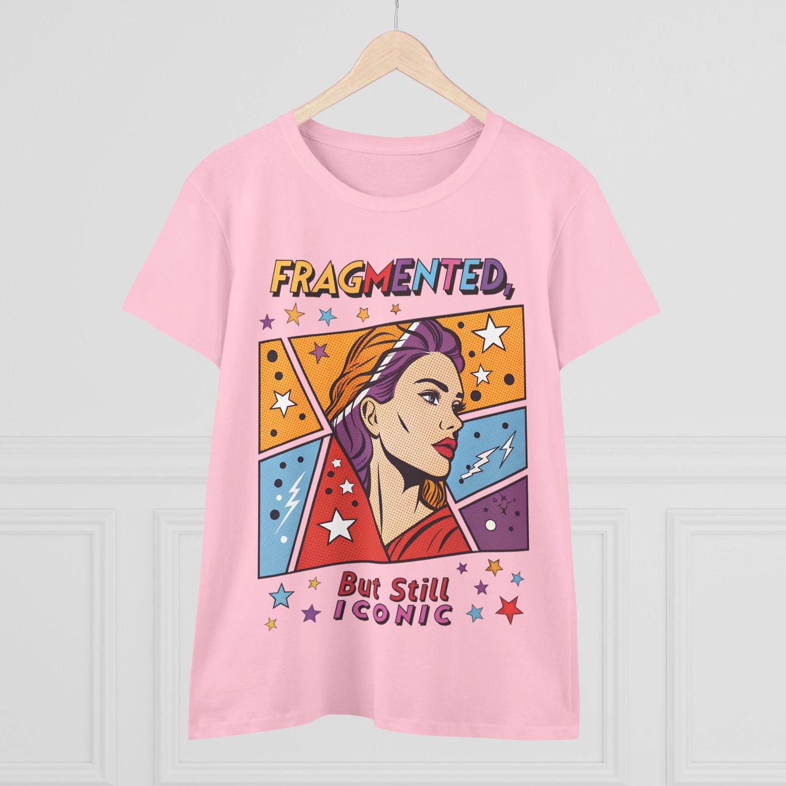 

Pop Art Inspired Women’s Tee – Iconic Fragmented Design, Fashionable Fit S