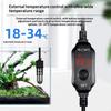 Mini Aquarium verwarmingsstaaf Vissenkom Aquarium Verwarmer Dompelbare Thermostaat Verwarmer 18-34°C Instelbare Temperatuur USB Opladen