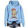Ladies Fashion Casual Long Sleeve Printed Round Neck Hoodie Pullover Top