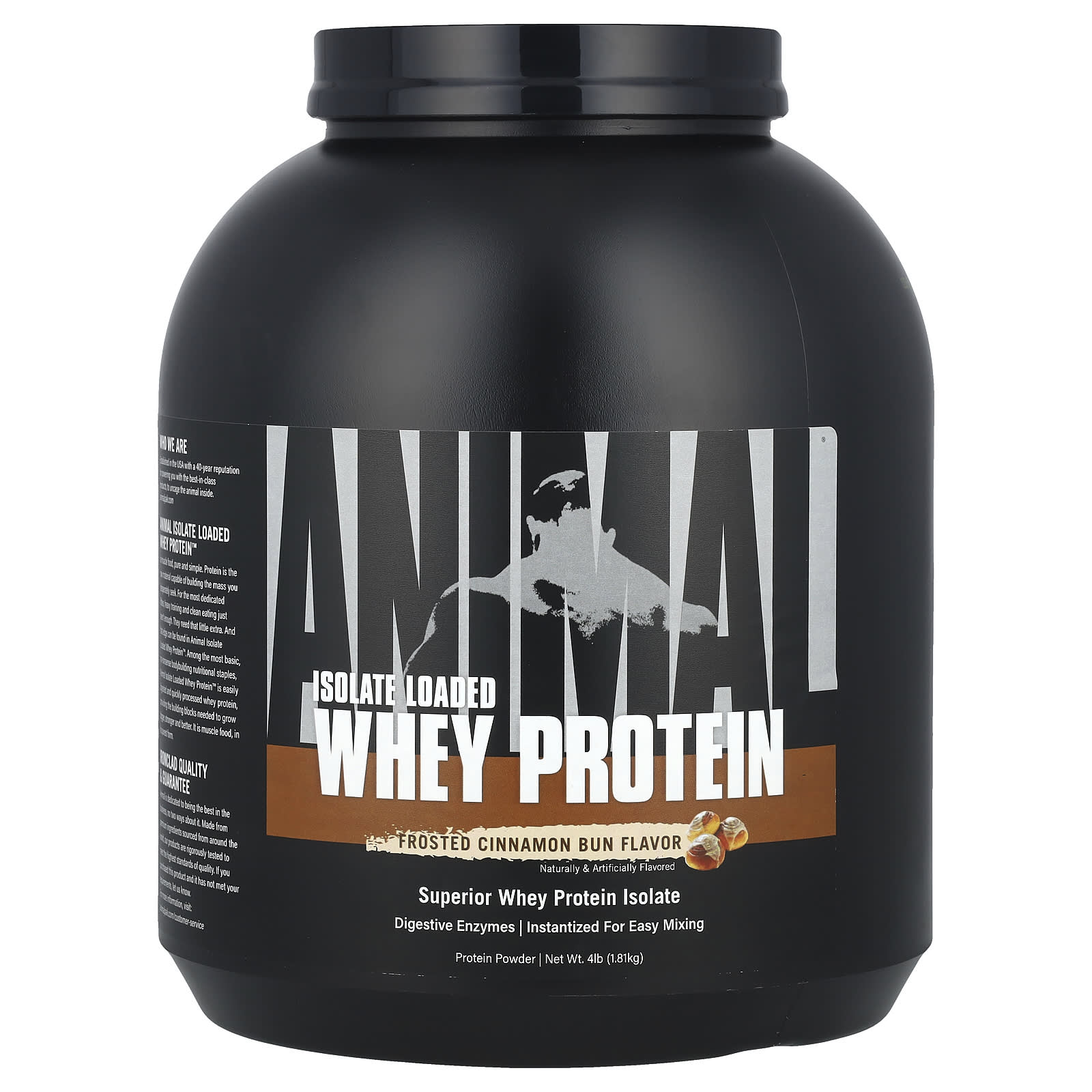 

Isolate Loading Whey Protein Powder, Frosted Cinnamon Bun, 1.81Kg(4Lbs)