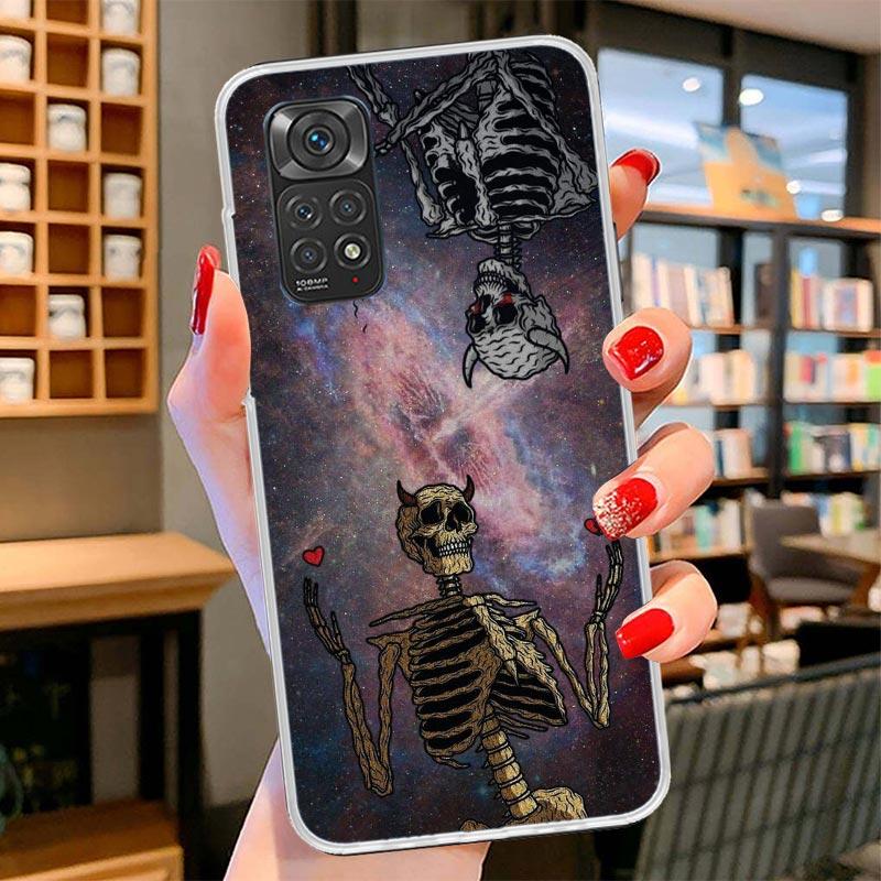 Anatomy Skeleton Heart Lovey Kiss Cover Phone Case For Xiaomi Redmi Note 15 14 13 12 11 10 Pro Plus 14S 12S 11S 11T 11E 10S Soft