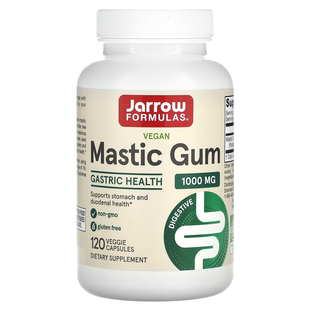 

Jarrow Formulas Vegan Mastic Gum 1000mg Vegetarian Capsules, 120 Count 120 pcs - 1 ea
