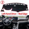 For Peugeot 3008 5008 GT Hybrid 2016-2022 Car Dashboard Cover Avoid Light Pad Instrument Platform Cover Mat Carpet Accessories
