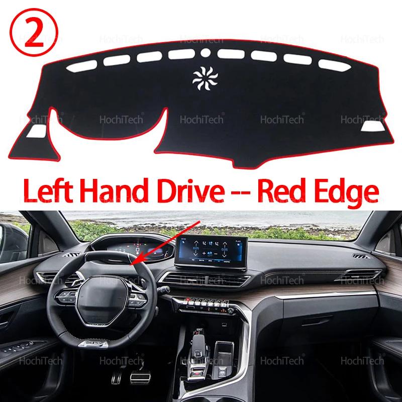 For Peugeot 3008 5008 GT Hybrid 2016-2022 Car Dashboard Cover Avoid Light Pad Instrument Platform Cover Mat Carpet Accessories