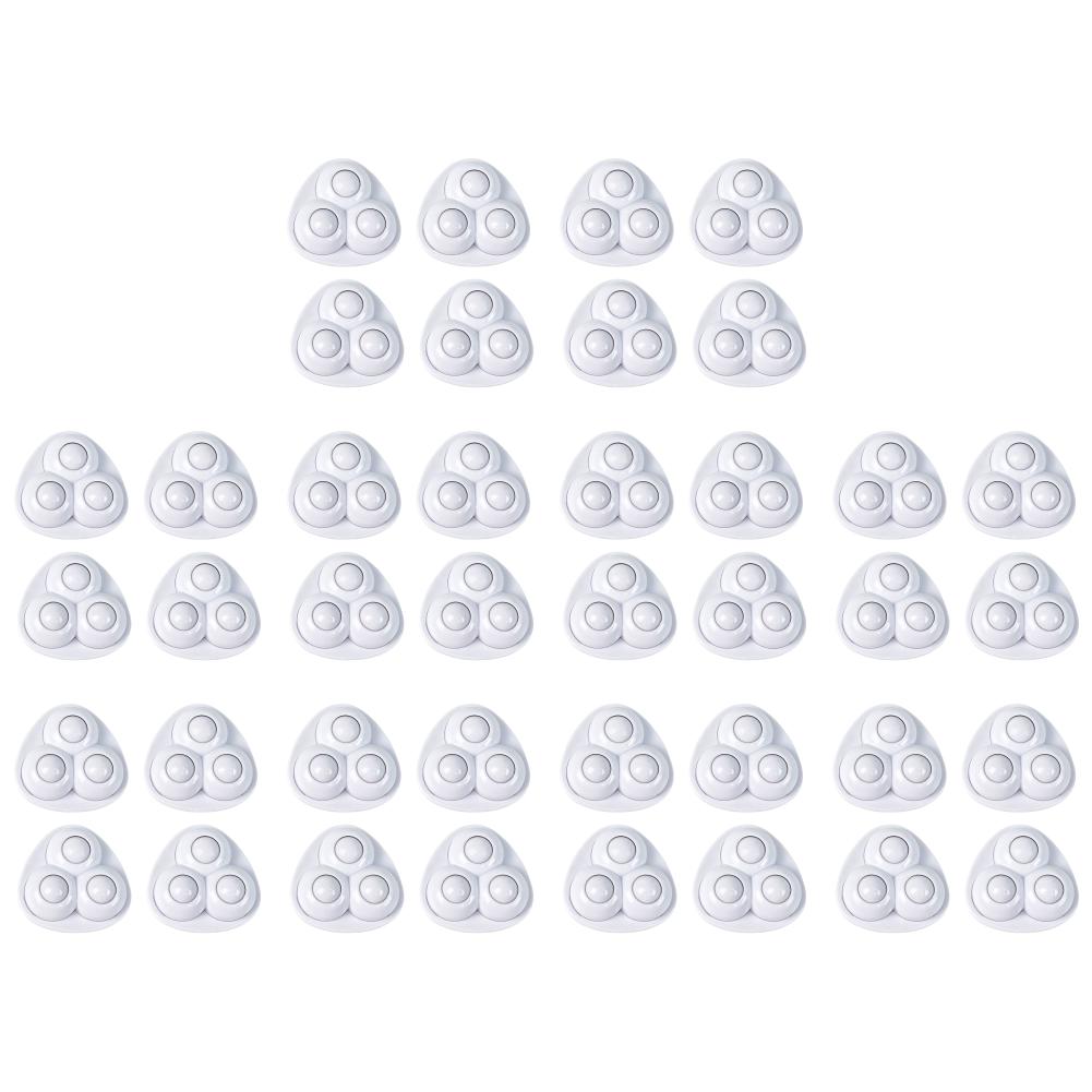 

40Pcs Sticky Swivel Pulley 360 Degree Free Rotation Rolling Caster Pulleys No Noise for Trash Can Bottom Kitchen Mini Appliances