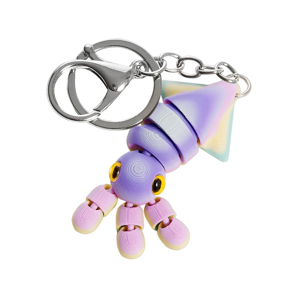 3D Printed Cute Three-dimensional Keychain Schoolbag Small Pendant Gift Small Ornament