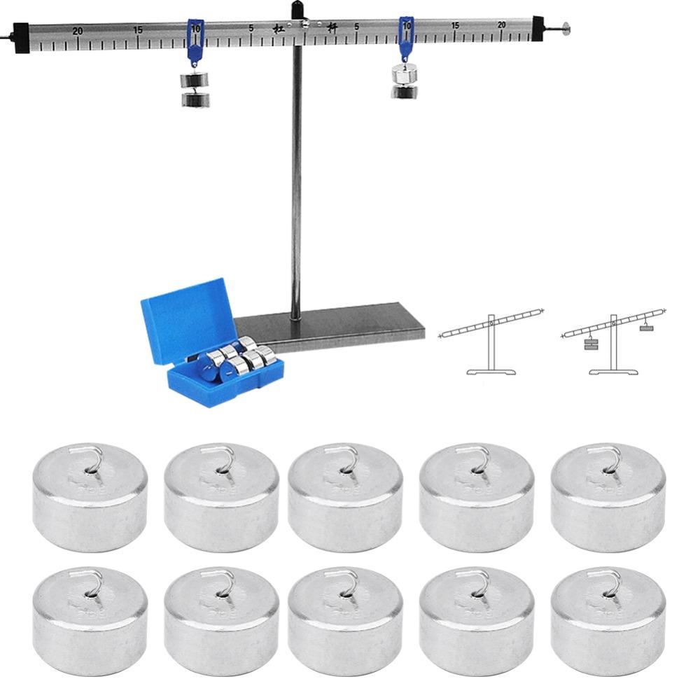10 Pcs 50g Single Weight Metal Weight Hooks Lever Principle Weights Mechanics Research