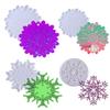 Mould DIY Crystal Resin Hollow Snowflake Heat-Resistant Coaster Mold Snowflake Hanging Ornament Christmas Series Silicone Molds
