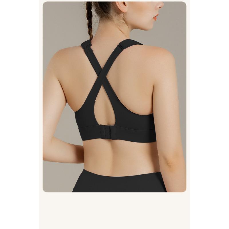 Plus Size Adjustable Strap Sports Bra For Women Yoga Running Fitness