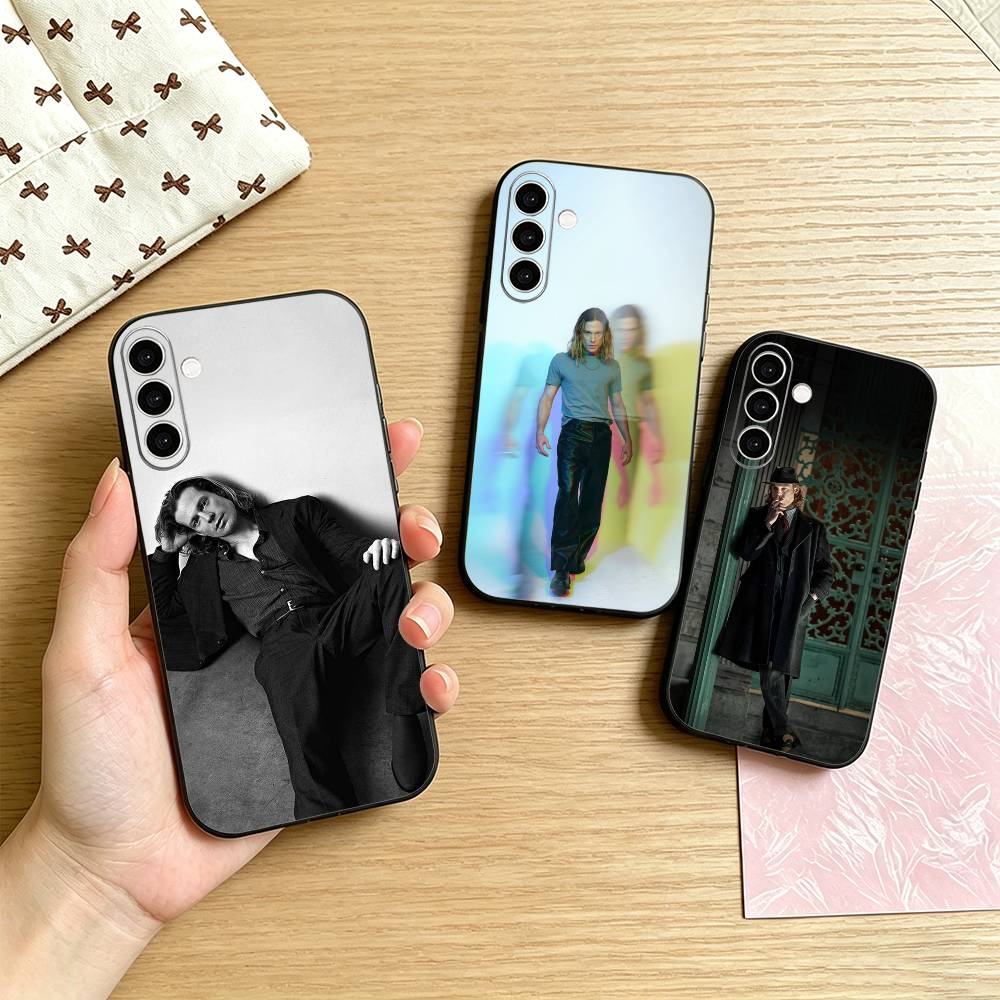 Actor Sam Reid Phone Case Black Silicone Soft For Samsung Galaxy A73,A72,A71,A70,A53,A52,A51