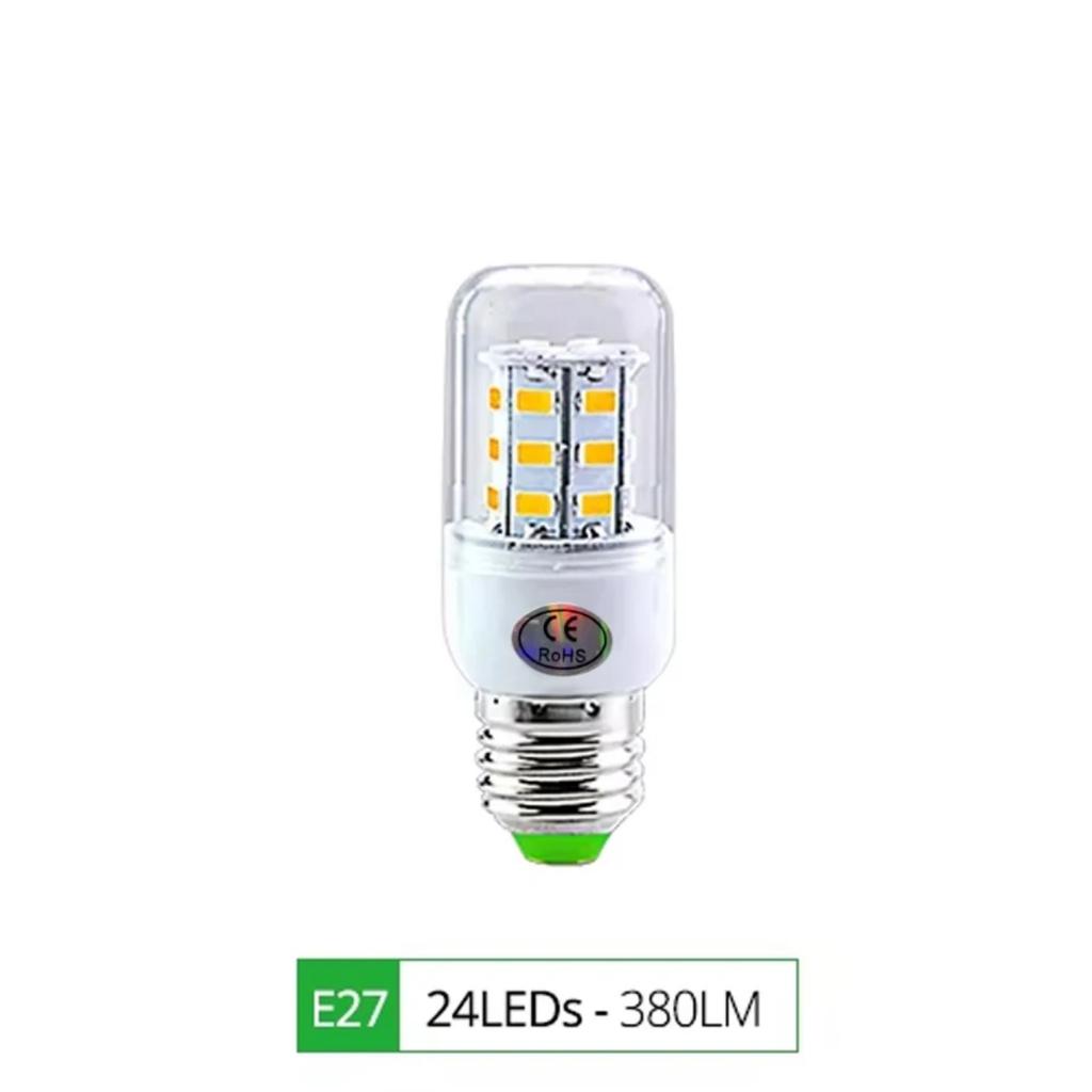 HOMZY E27 LED Lamp E14 LED SMD 5730 220V Corn Light Bulbs 24 36 56 72 LEDs Lamparas LED Chandelie For Home Decoration Ampoule Led Light