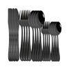 Western Black Tableware Stainless Steel 20Pcs Black Dinnerware Cutlery Set Kitchen Dinner Cake Fork Spoon Knife Flatware Set