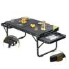 Multifunctional Outdoor Folding Aluminum Picnic Table with BBQ Mesh