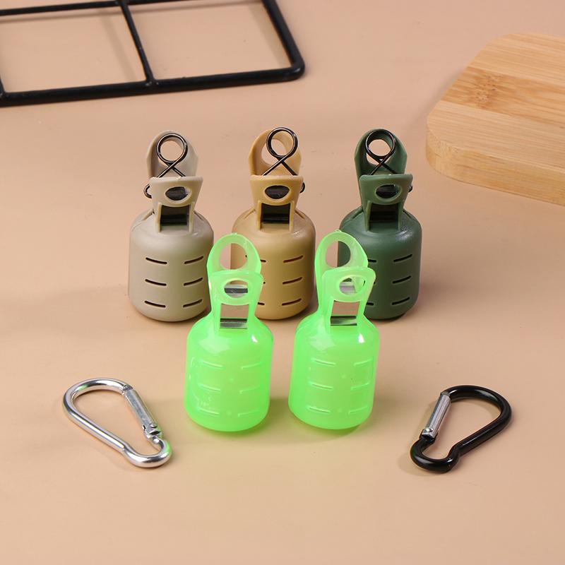 6Pcs New Squid Jig Bait Protector Kit Webfoot Octopus Egi Hook Cover Cuttlefish Umbrella Lure Cap With Carabiner Sea Accessories