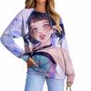 Tiger Zoey KPop Demon Hunters Pullover Women Long Sleeves Casual Loose Warm Versatile Autumn Winter Pullover