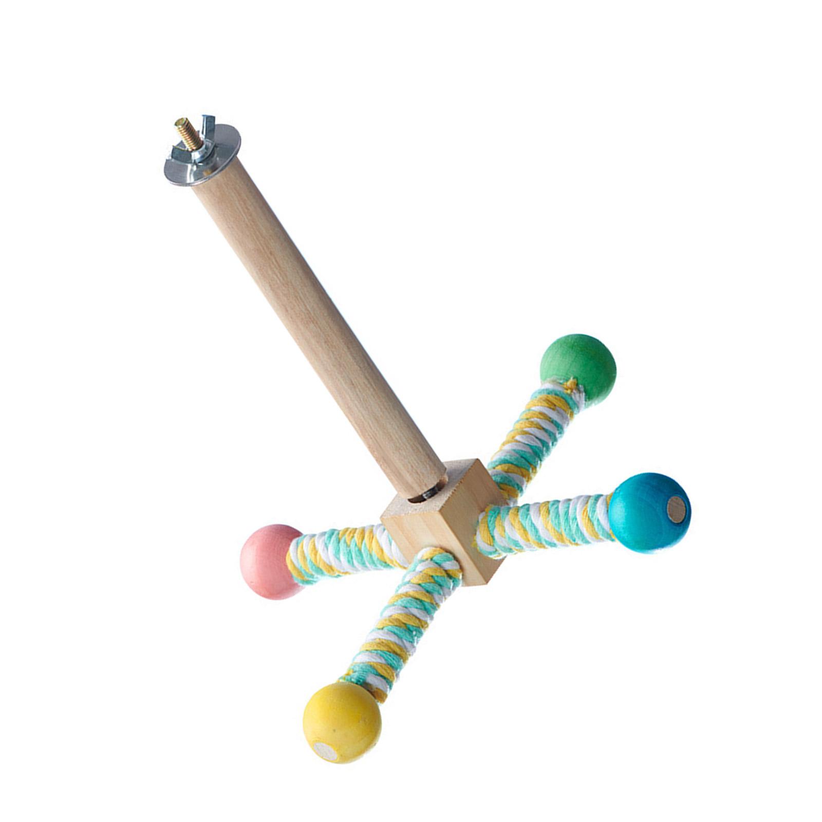 

Birdcage Entertainment Rotating Pinwheel Toy Exercise Windmill Activity Toy for Parakeets Budgies Activity Bird Supply