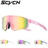SCVCN Women Sports Sunglasses Pink Fashion Cycling Glassesfor Men Street Shades Driving UV400 Bike Bicycle Hiking Golf  Baseball