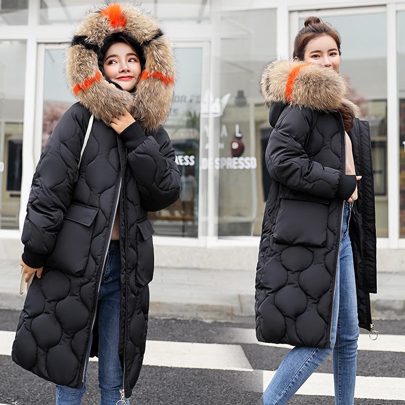 

Одинокая тонкая женская хлопковая куртка с подкладкой для женщин с большим мехом, сохраняющая тепло M чёрный