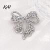 Outfit Embellishment Pin Sparkling Rhinestone Bow Brooch, Mini Bowknot Shaped Lapel Shape Jewelry Pin, Clothing Accessory for Women Girls Decorative