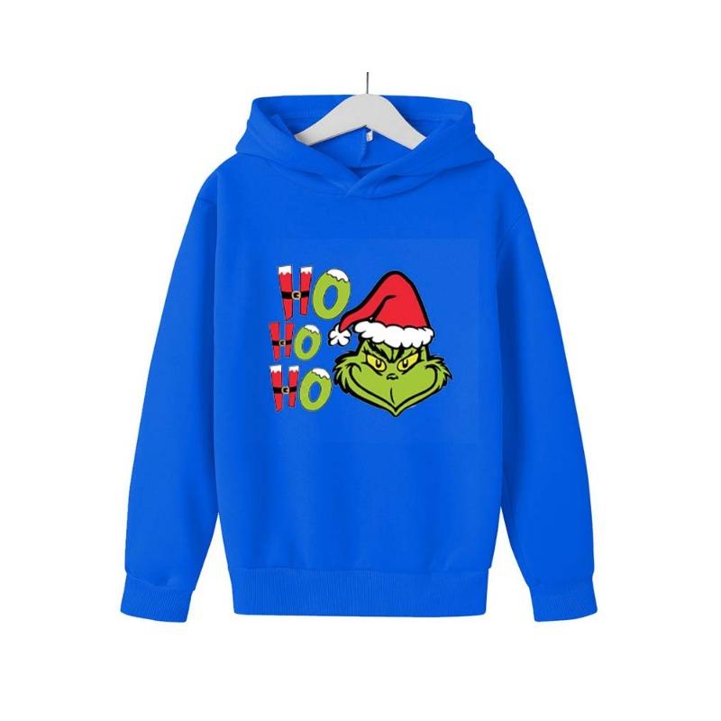 

Green Haired Monsters Get Christmas Gifts Hoodie Casual Men Hoodies Kids Hoodies Casual Pullover 100