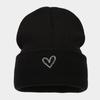 Autumn and Winter High-quality Thickened Large Board Love Embroidery Knitted Hat Men's and Women's Fashion Versatile Stacking Hat Personalized Cold