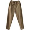 Spring and Autumn Casual Pants for Women Thin and Versatile Elastic Waist Harun Pants Cropped Pants