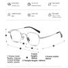 Lzabella Titanium Alloy Eyeglass Frames Men's Glasses Computer Optical Prescription Reading Clear Lenses Women's Eyewear K-125