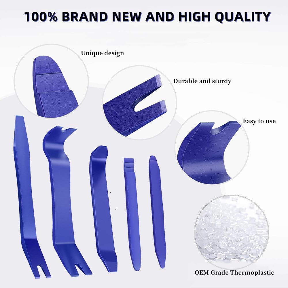 6 Pcs Auto Trim Removal Tool Kit | Clearance | No-Scratch Tools for Car Panel & Audio Dashboard Dismantle