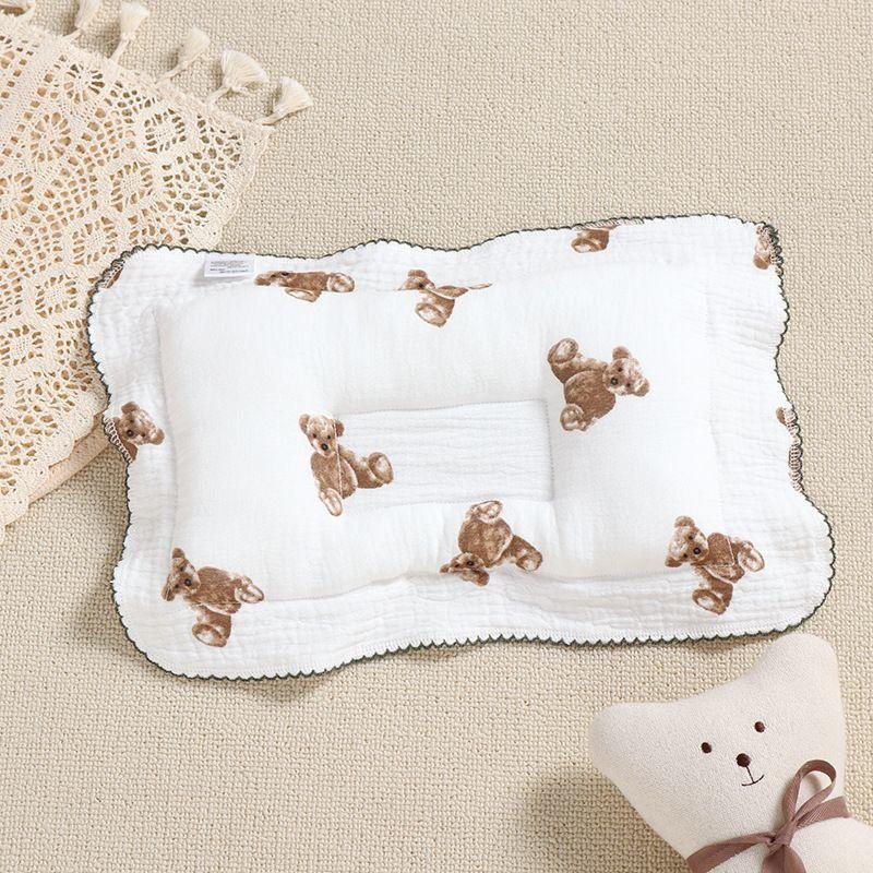 Gauze Baby Small Pillow, Baby Shaping Pillow, Newborn 0-3 Months Old, Anti Deviation Head Correction Headrest, Breathable
